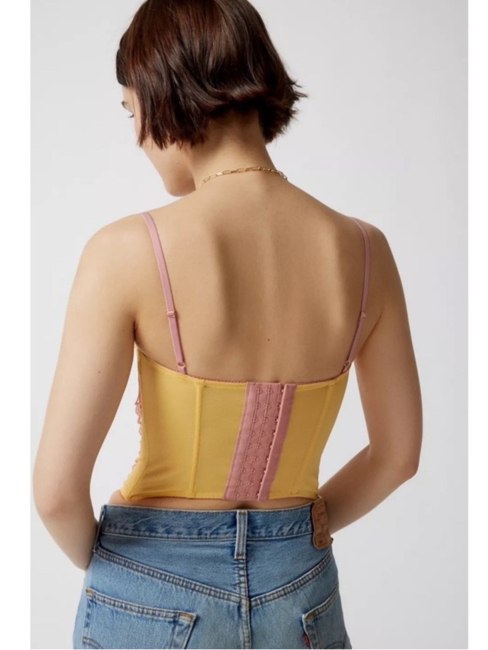 NEW Urban Outfitters Out From Under Divine Modern Love Embroidered Corset - Picture 4 of 7